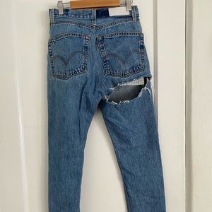 Famous “ass rip” Re/Done jeans. Size 24